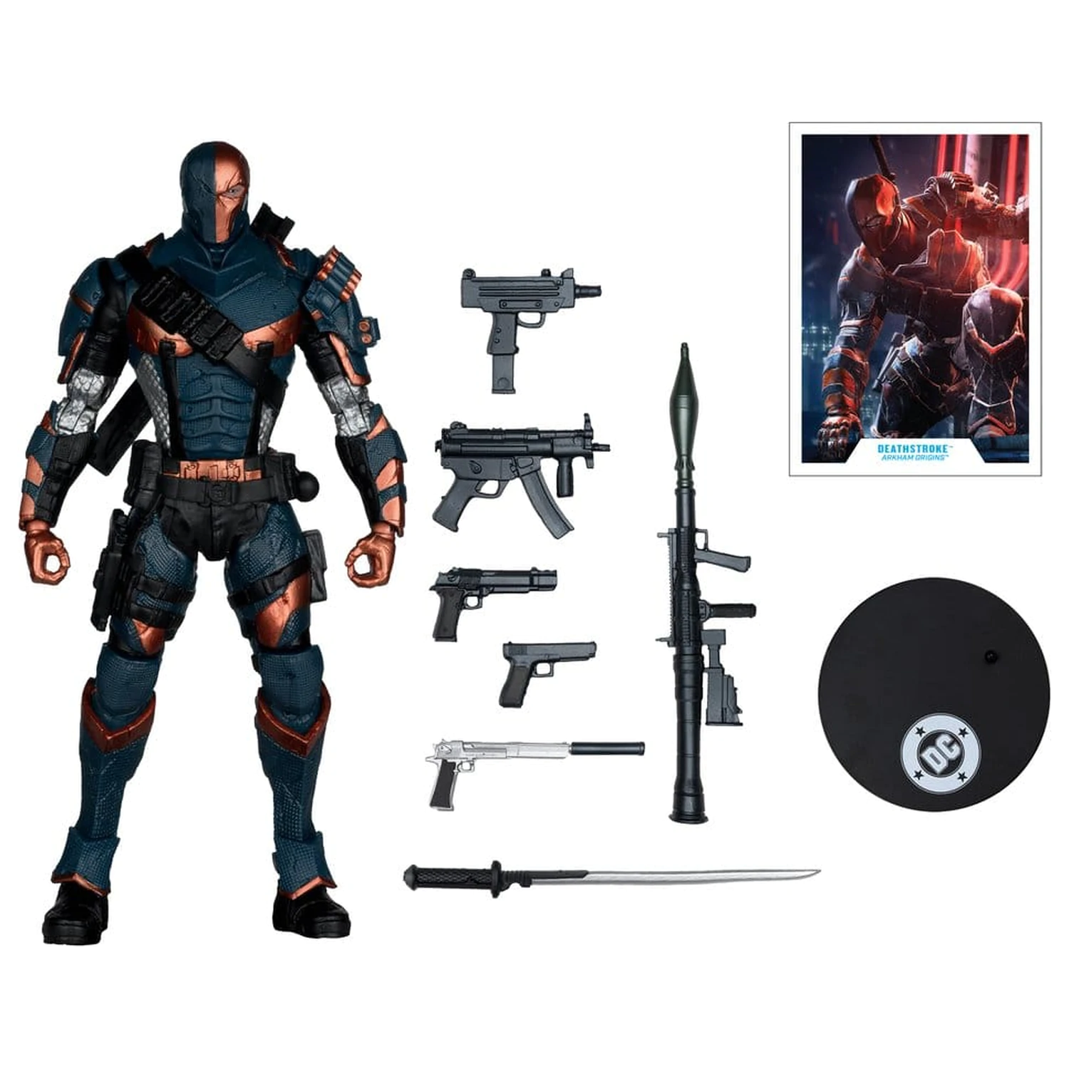 Arkham Origins DC Multiverse figurka akcji Deathstroke 19 cm zdjęcie produktu