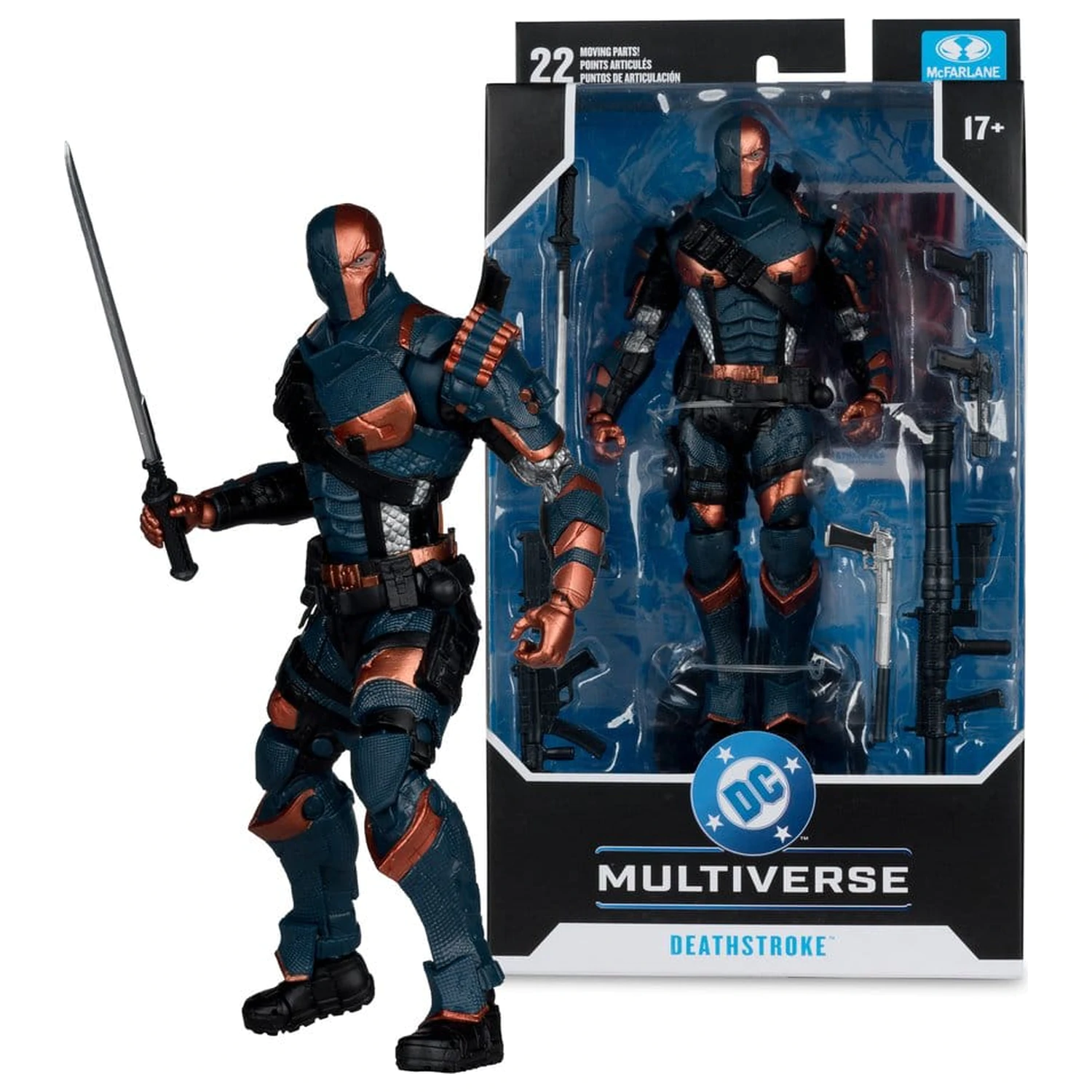 Arkham Origins DC Multiverse figurka akcji Deathstroke 19 cm zdjęcie produktu