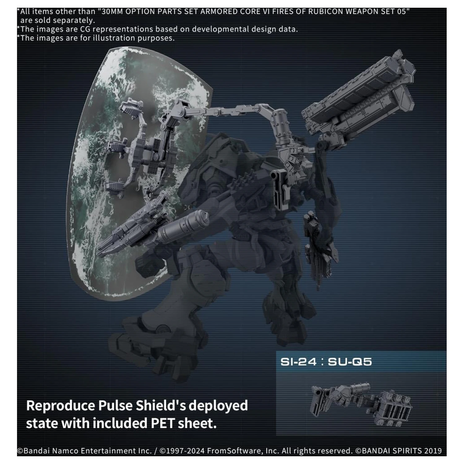 Zestaw broni Armored Core VI 05 Akcesoria do modelu kit zdjęcie produktu