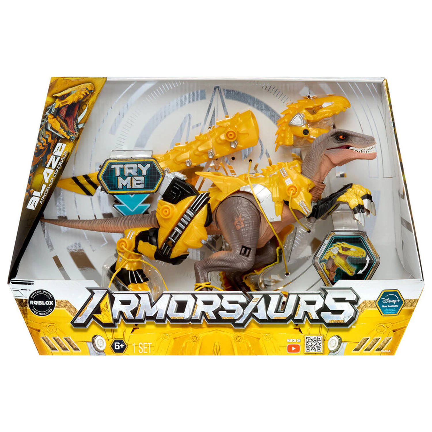Armorsaurs Dinosaur Yellow Raptor Blaze figurka zdjęcie produktu