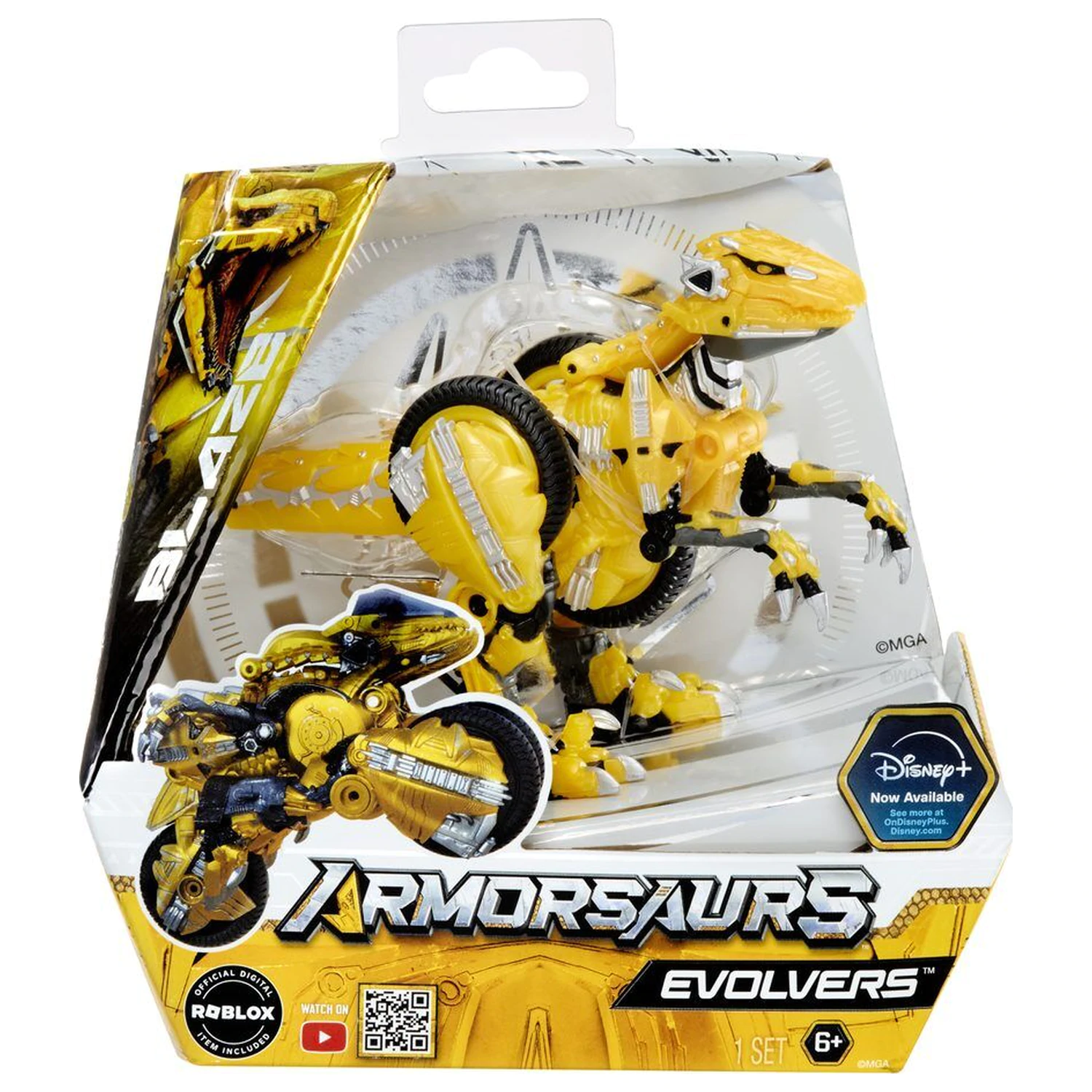 Armorsaurs Evolver Yellow Raptor Blaze figurka zdjęcie produktu