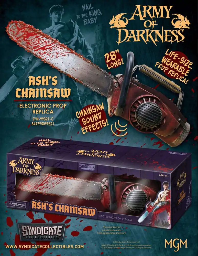 Army of Darkness Prop Replica 1/1 Piła Łańcuchowa Asha 71 cm zdjęcie produktu