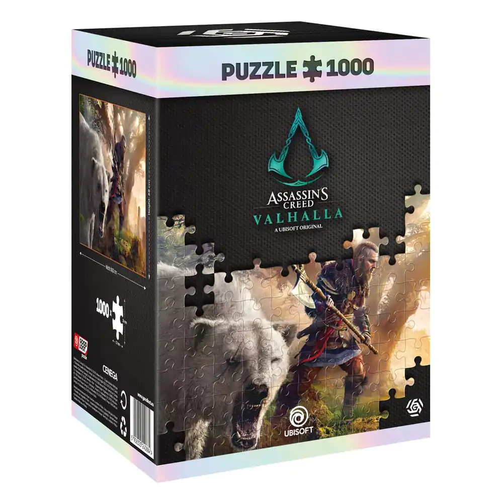 Assassin's Creed Valhalla Premium Puzzle Eivor i Niedźwiedź Polarny (1000 elementów) zdjęcie produktu