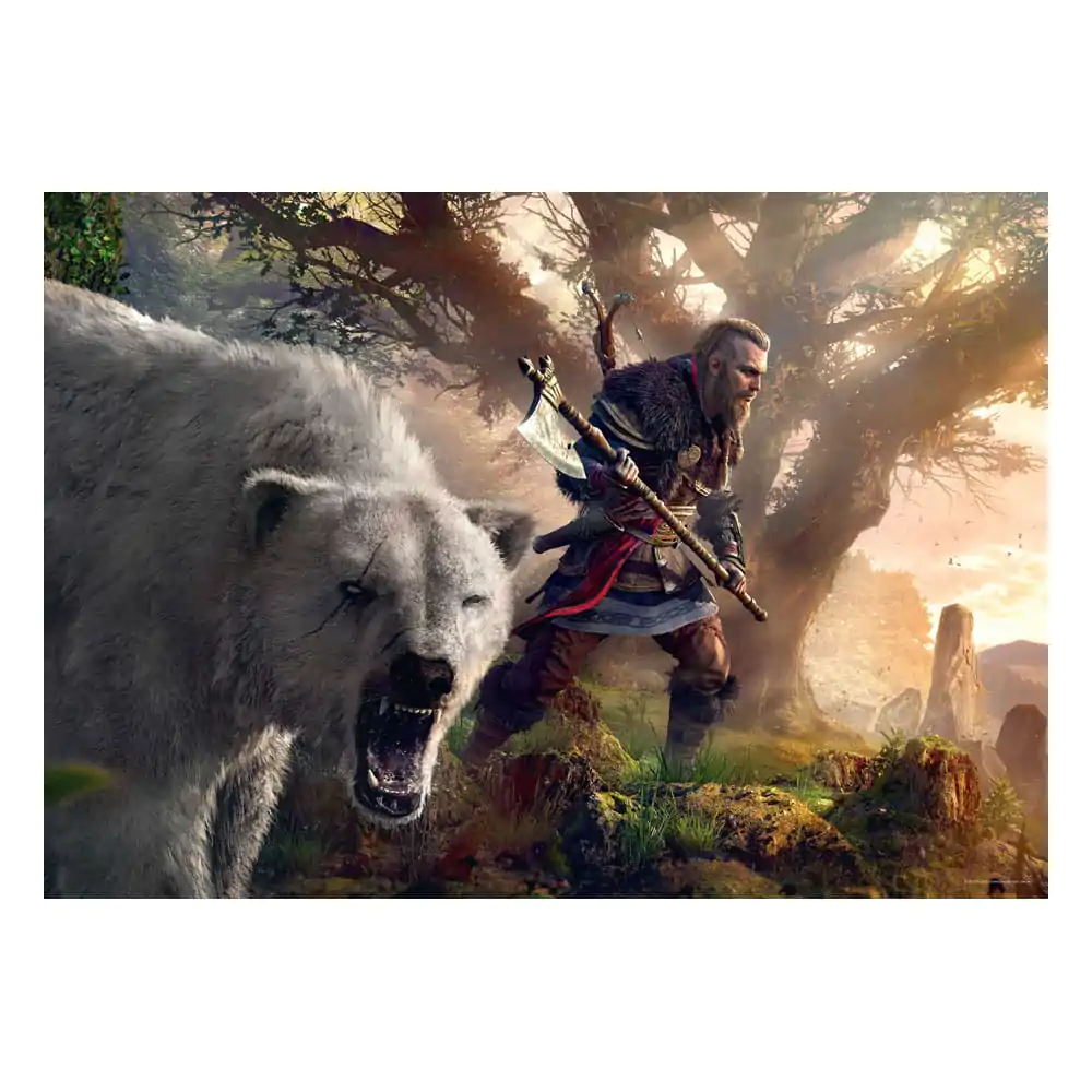 Assassin's Creed Valhalla Premium Puzzle Eivor i Niedźwiedź Polarny (1000 elementów) zdjęcie produktu