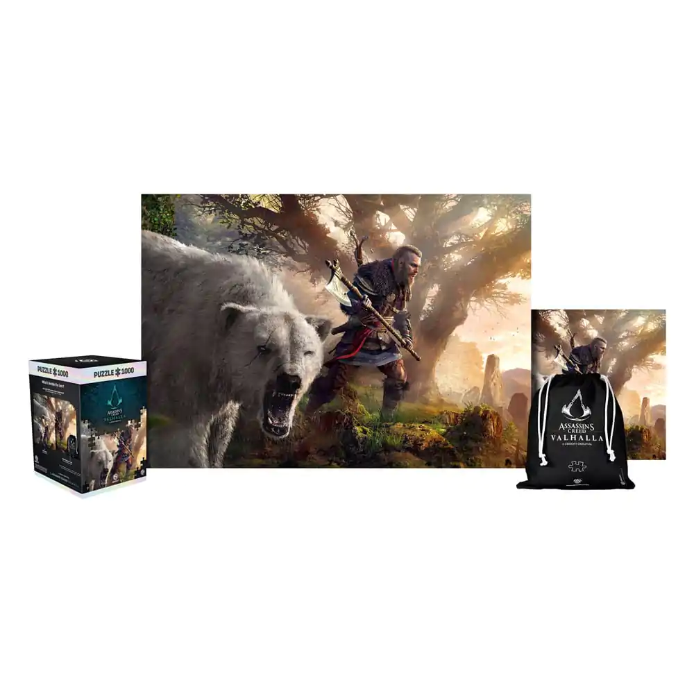 Assassin's Creed Valhalla Premium Puzzle Eivor i Niedźwiedź Polarny (1000 elementów) zdjęcie produktu