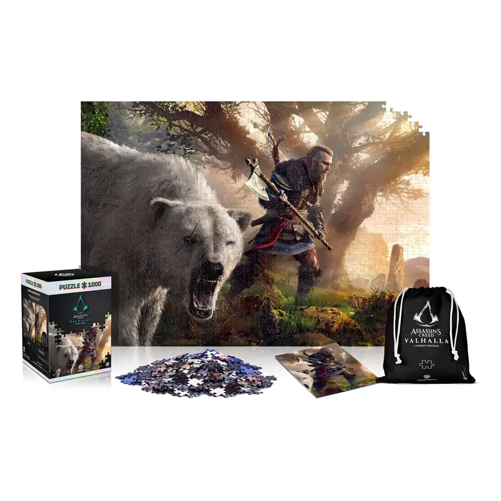 Assassin's Creed Valhalla Premium Puzzle Eivor i Niedźwiedź Polarny (1000 elementów) zdjęcie produktu