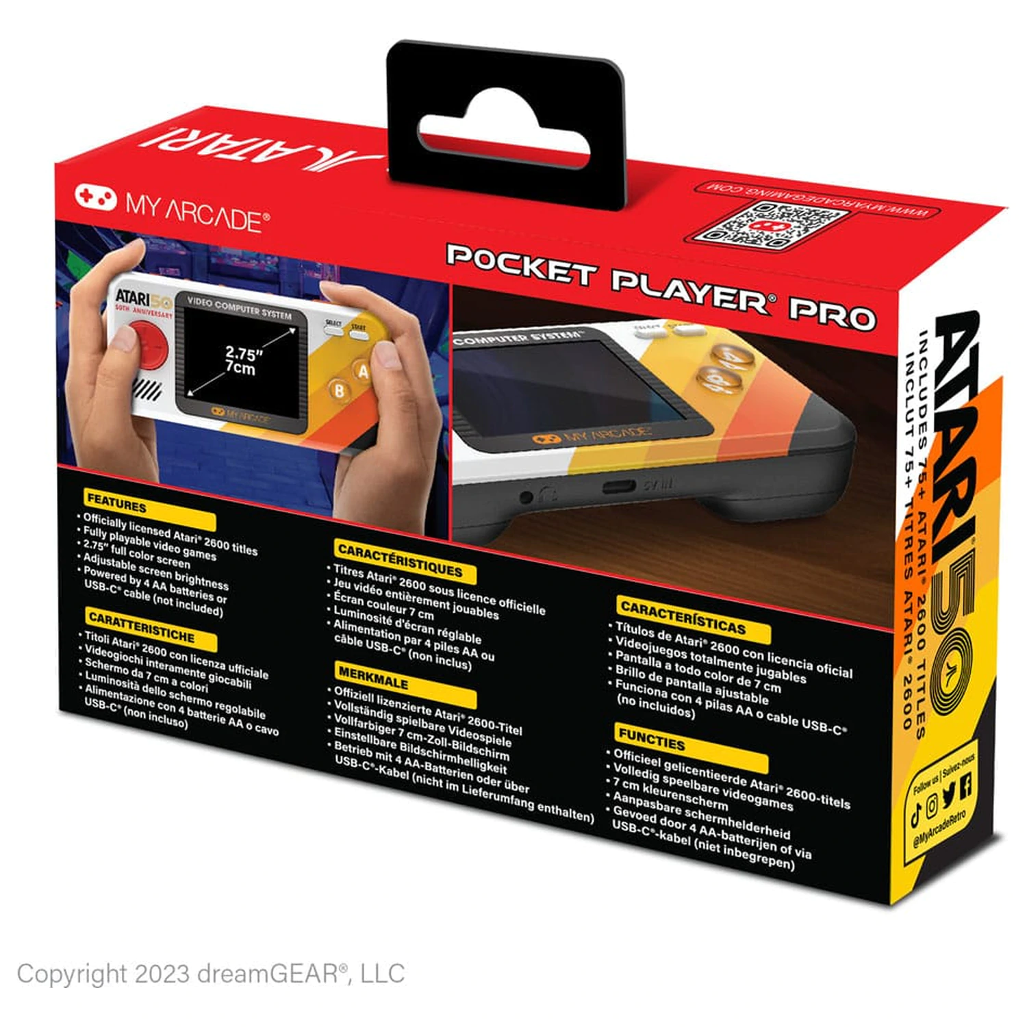 Atari Przenośny System do Gier Pocket Player Pro zdjęcie produktu