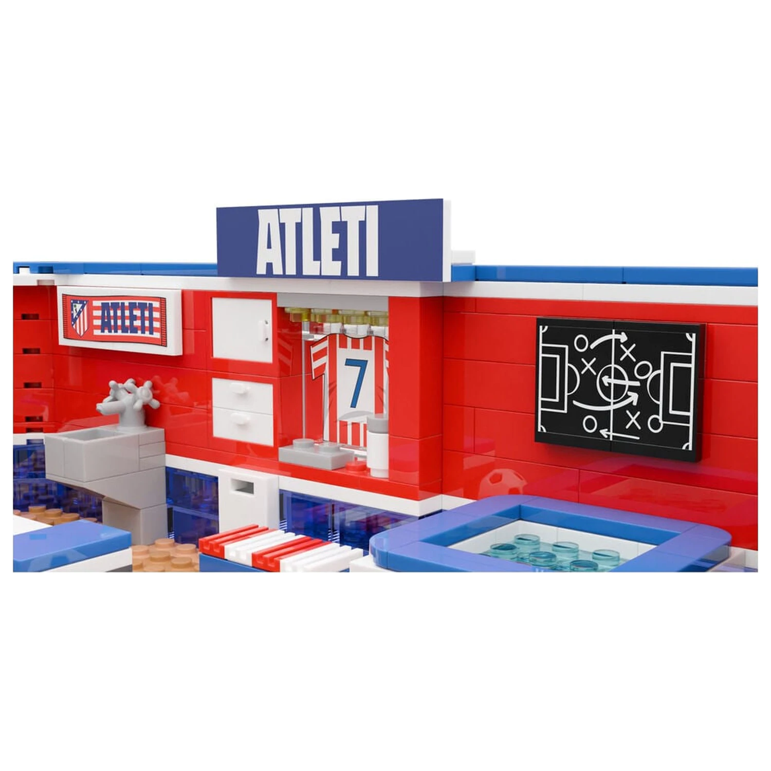 Atletico de Madrid zestaw szatni z figurką 439 szt. zdjęcie produktu