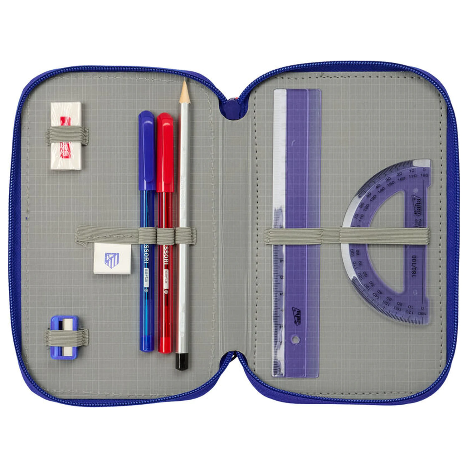 Atletico de Madrid potrójny piórnik 37 szt. zdjęcie produktu