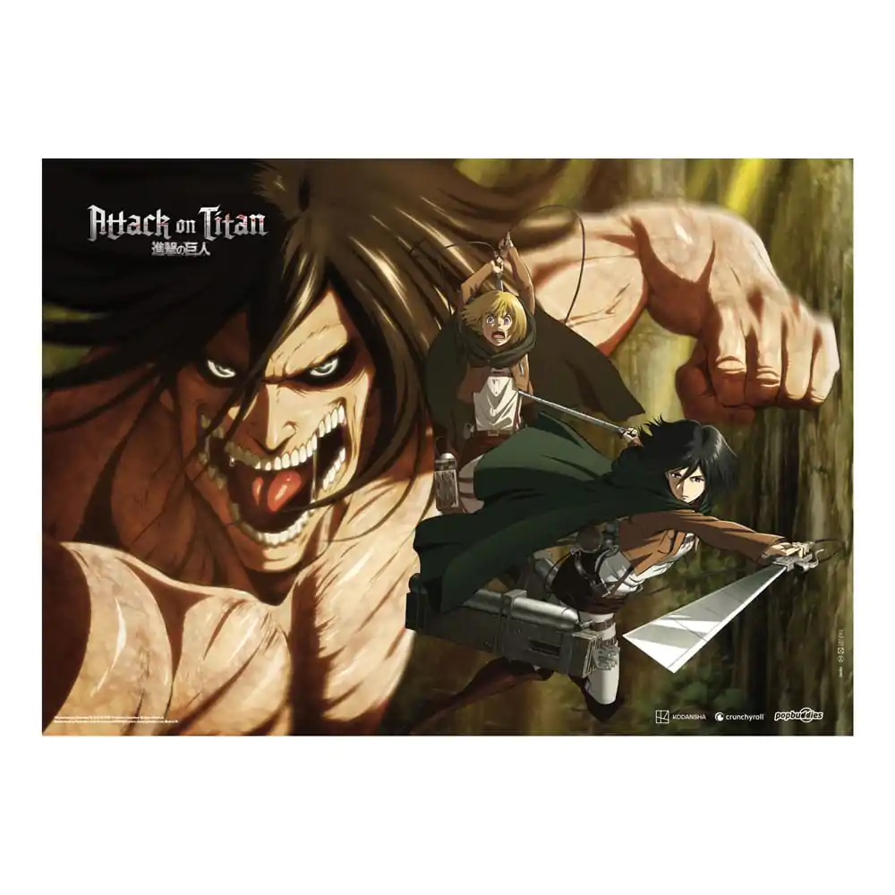 Attack On Titan Materiałowy Plakat Attack Titan 84 x 118 cm zdjęcie produktu