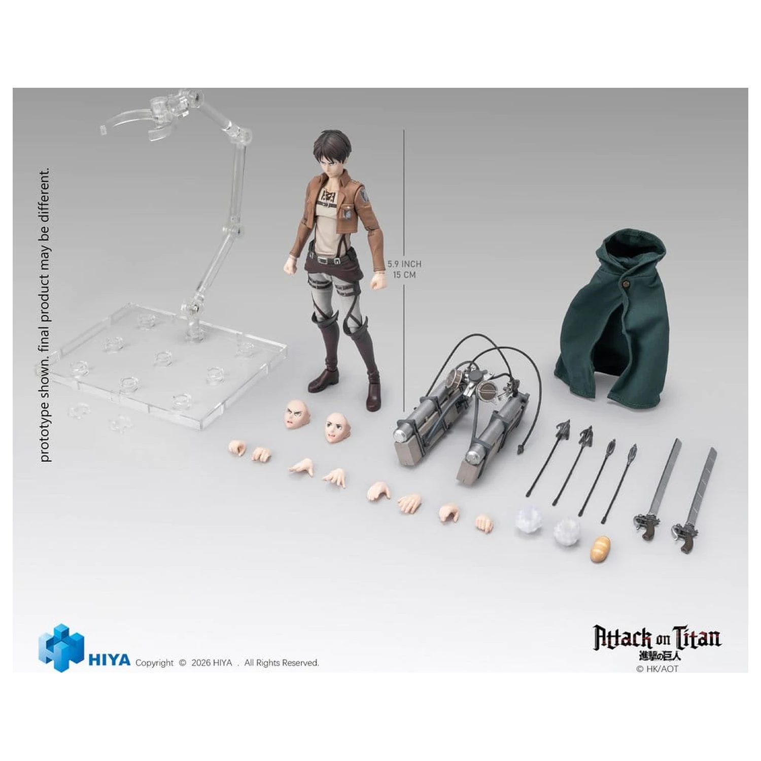 Attack on Titan Exquisite Basic Series Figurka Akcji 1/12 Eren Yeager 15 cm zdjęcie produktu