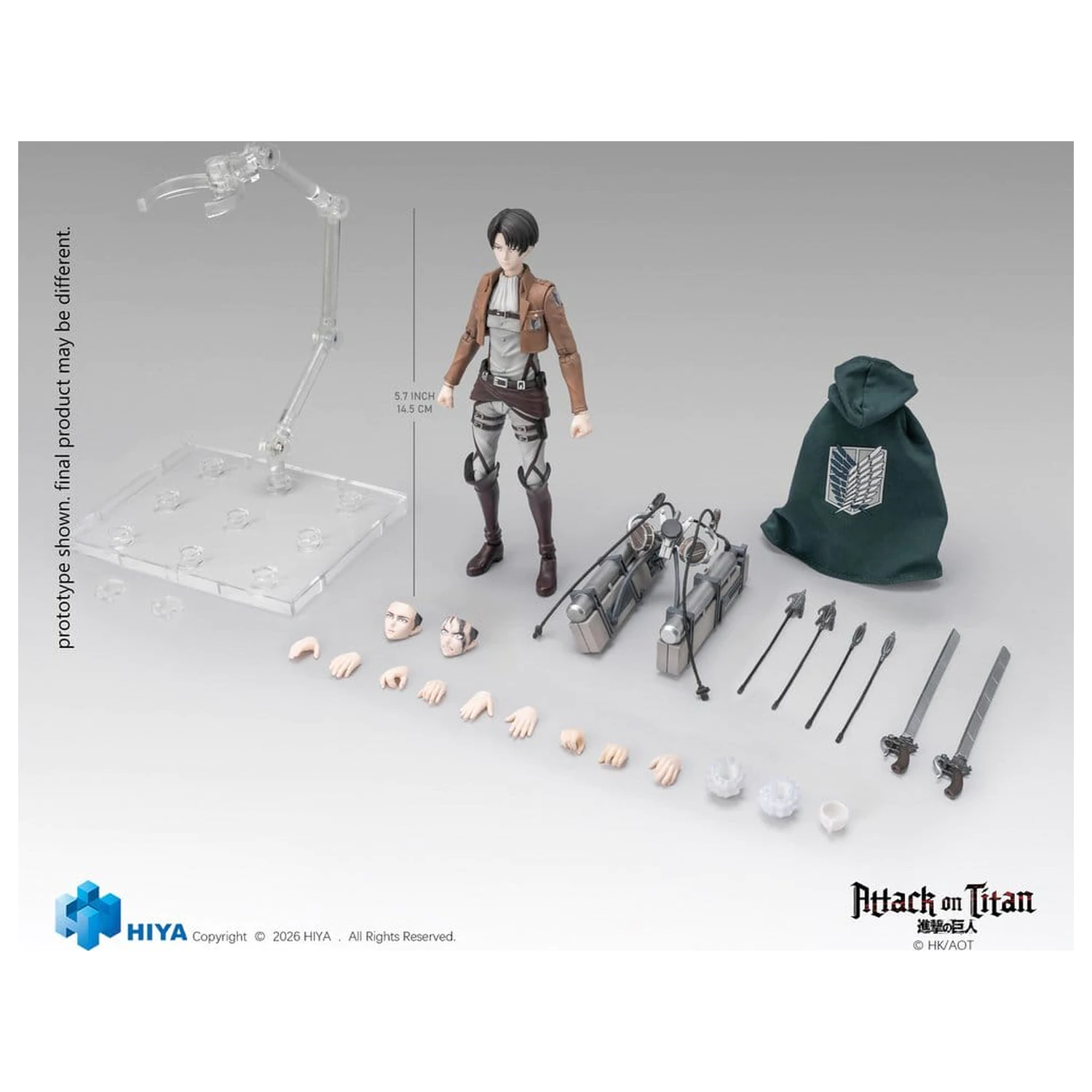 Attack on Titan Exquisite Basic Series Figurka Akcji 1/12 Levi Ackerman 15 cm zdjęcie produktu