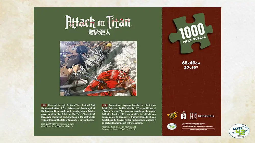 Attack on Titan Puzzle Fight (1000 elementów) zdjęcie produktu