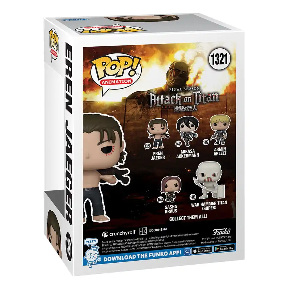 Attack on Titan POP! Animation Figurka winylowa Eren Jeager 9 cm zdjęcie produktu