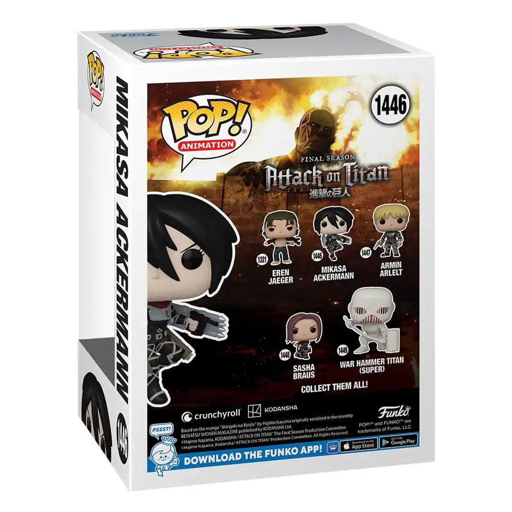 Attack on Titan POP! Animation Figurka Winylowa Mikasa Ackerman 9 cm zdjęcie produktu