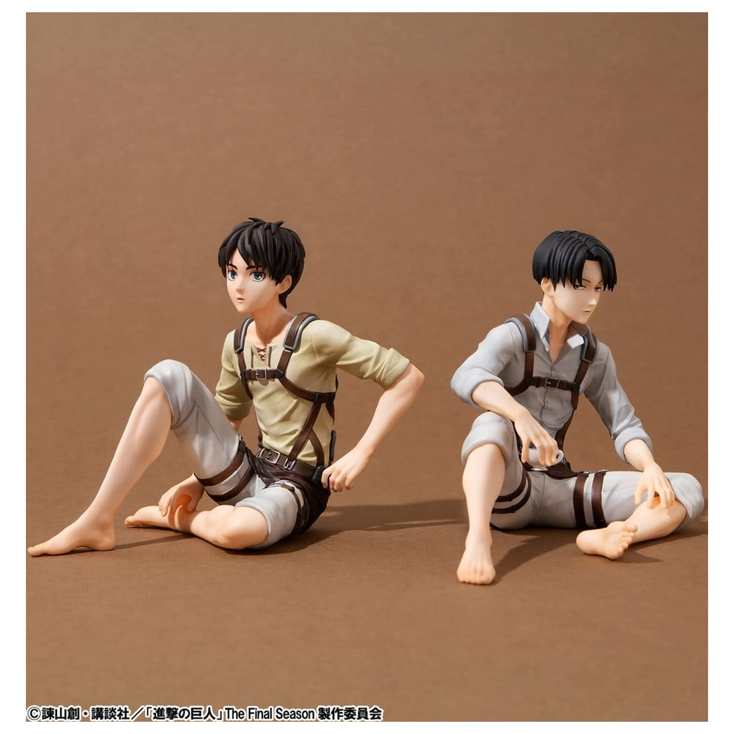 Attack on Titan G.E.M. Series figurki z PVC 2-pak Eren Yeager i Kapitan Drużyny Levi Palm Size zdjęcie produktu