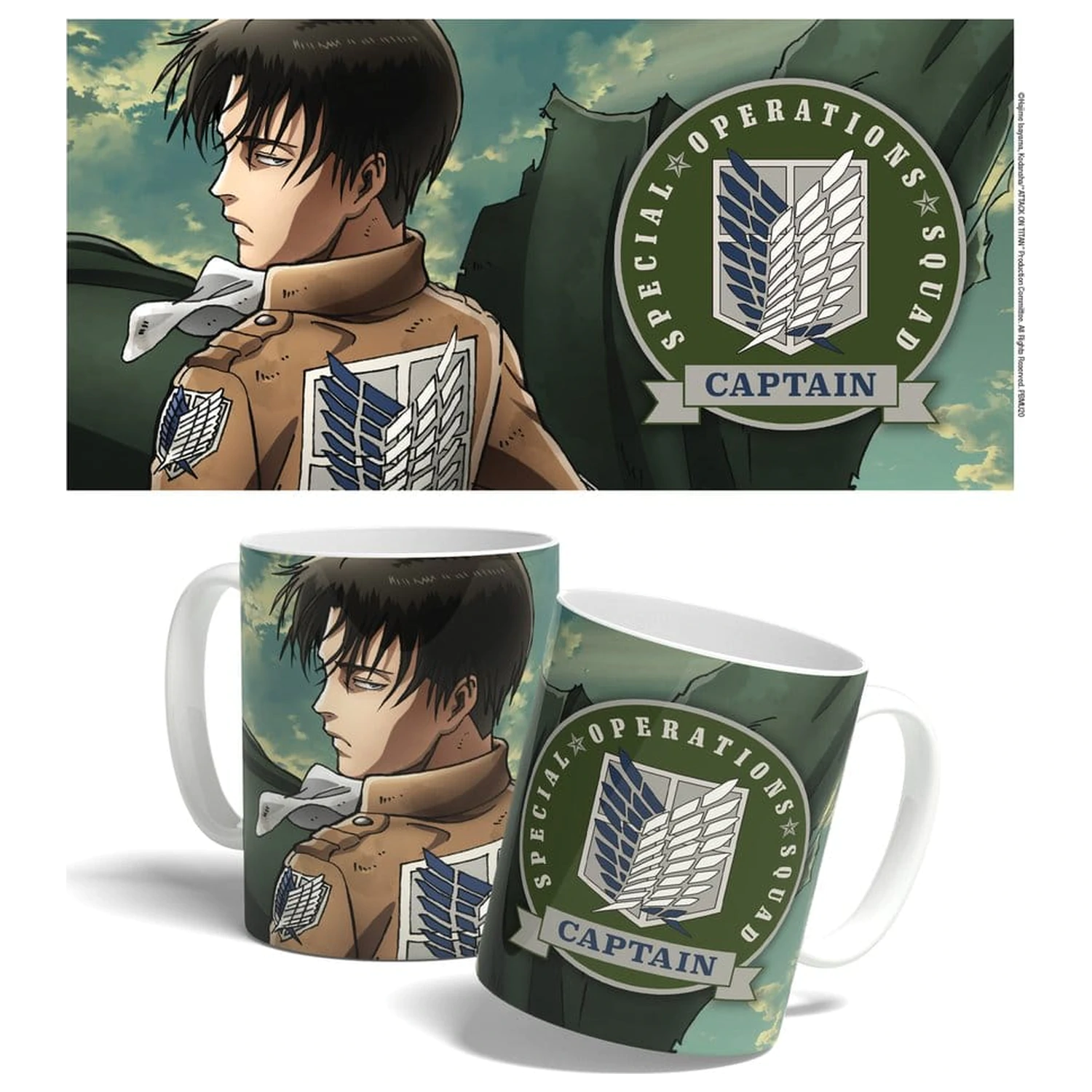 Kubek Attack on Titan Levi Squad Captain 325 ml zdjęcie produktu