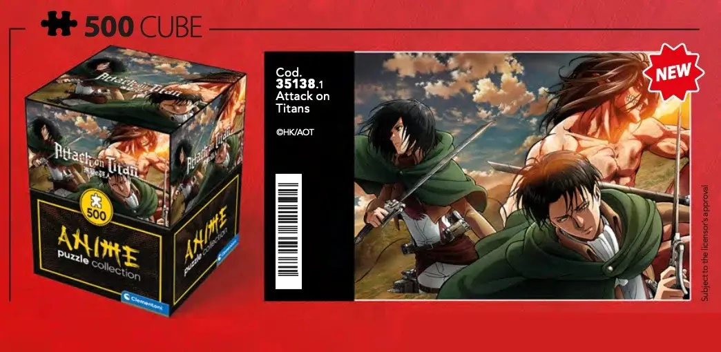 Puzzle Attack on Titan Levi, Mikasa i Eren Titan zdjęcie produktu