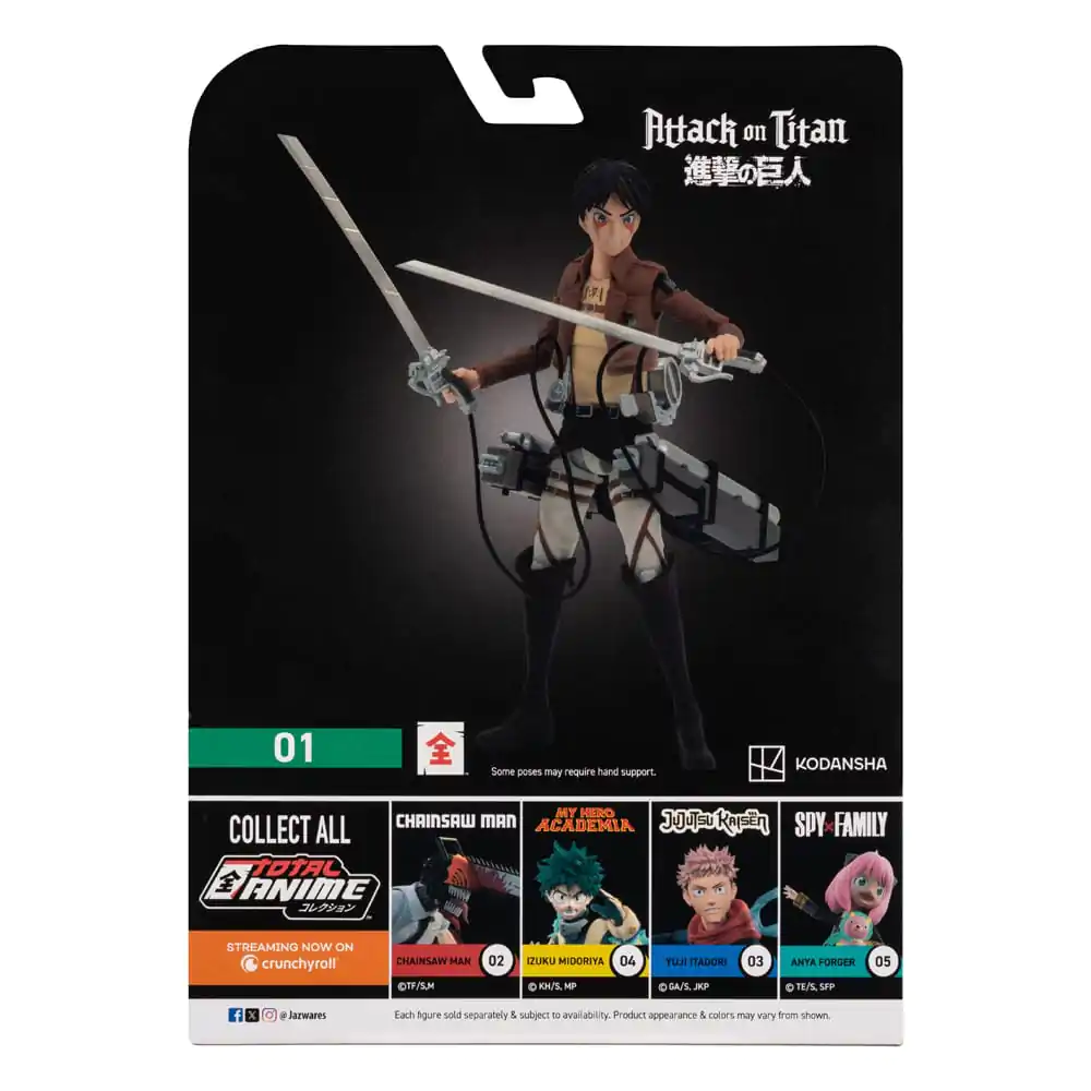 Attack on Titan Total Anime Figurka Akcji Eren Jaeger 17 cm zdjęcie produktu