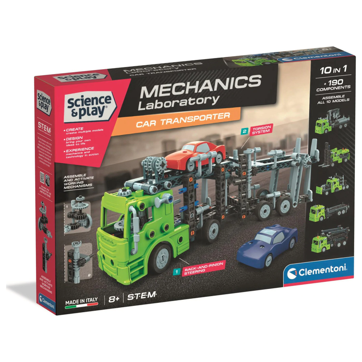 Transporter Samochodowy Mechanicy 10-w-1 Zabawka Konstrukcyjna zdjęcie produktu
