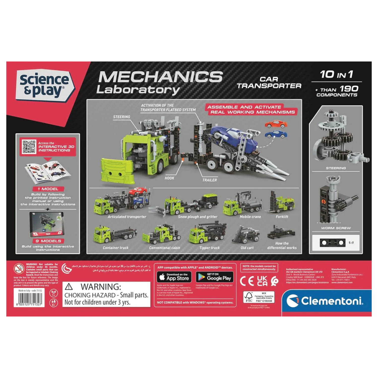 Transporter Samochodowy Mechanicy 10-w-1 Zabawka Konstrukcyjna zdjęcie produktu