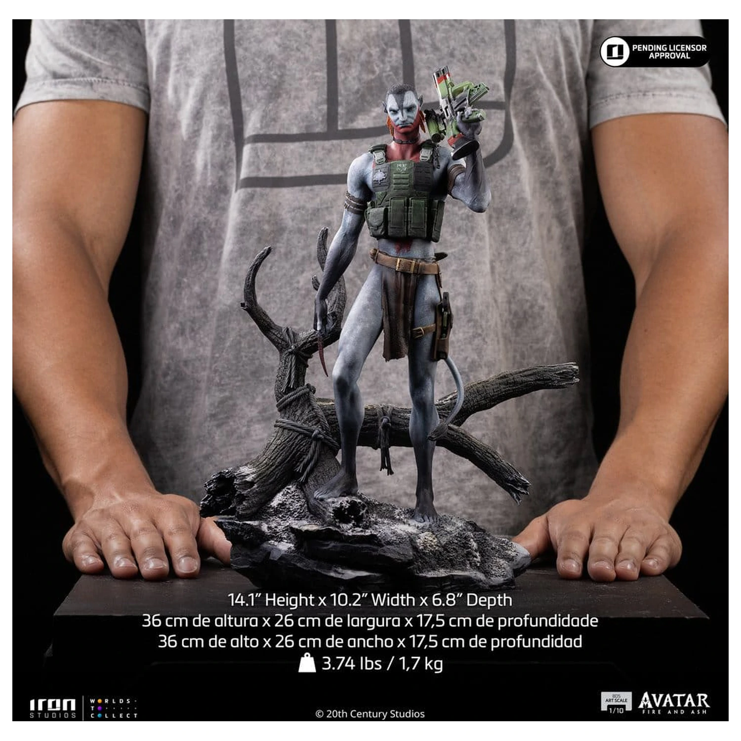 Avatar 3: Fire and Ash Art Scale Statua 1/10 Miles Quaritch 36 cm zdjęcie produktu