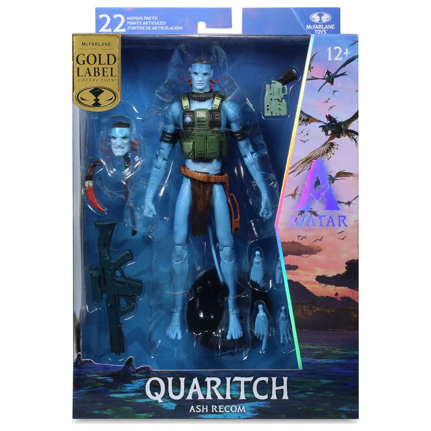 Avatar: Ogień i Popiół figurka akcji Quaritch (Popielny Recom) (Gold Label) 18 cm zdjęcie produktu