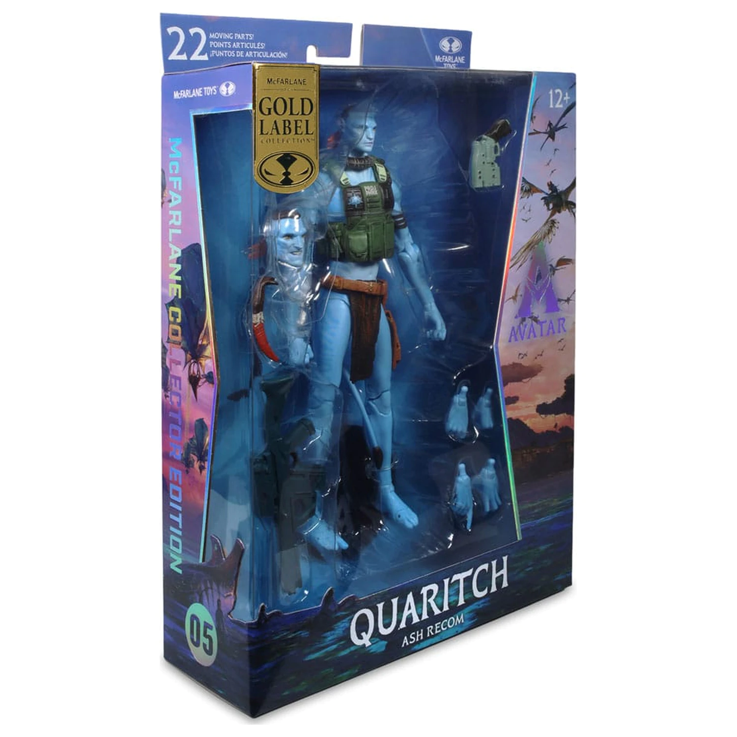 Avatar: Ogień i Popiół figurka akcji Quaritch (Popielny Recom) (Gold Label) 18 cm zdjęcie produktu