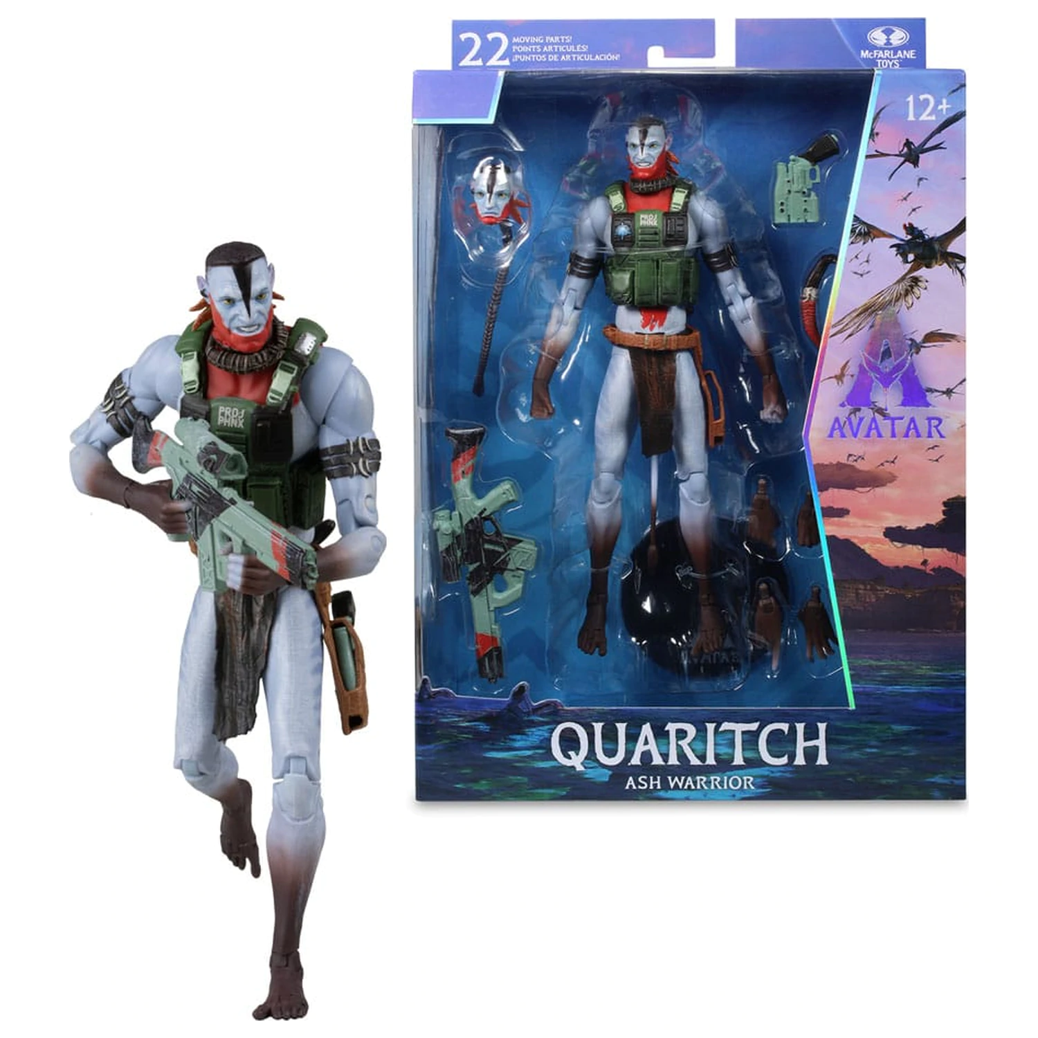 Avatar: Ogień i Popiół figurka akcji Recom Quaritch (Popielny Wojownik) 18 cm zdjęcie produktu