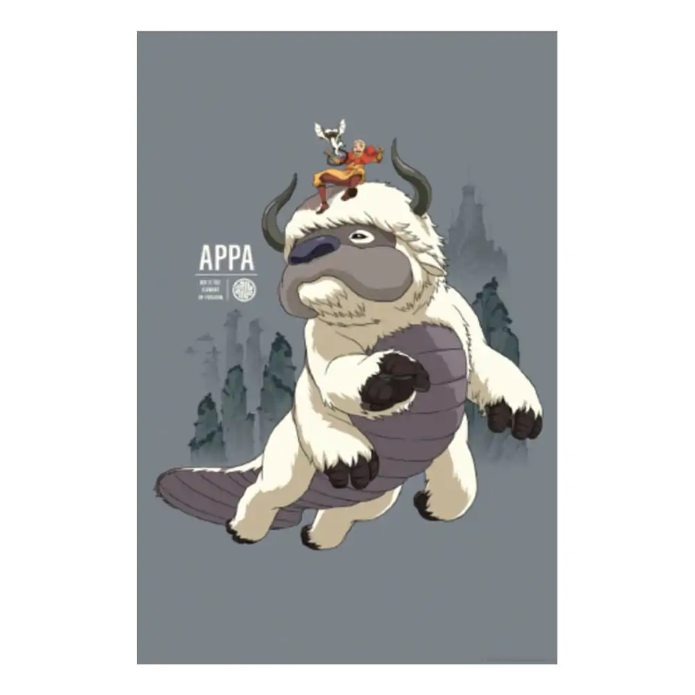 Avatar: Legenda Aanga Art Print Appa & Aang Limited Edition 42 x 30 cm zdjęcie produktu