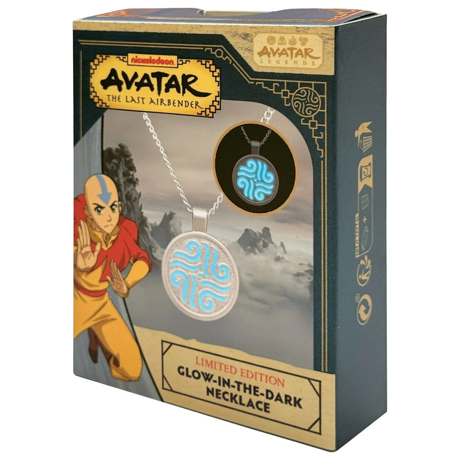 Avatar: The Last Airbender Limitowana Edycja Świecący w Ciemności Naszyjnik z Żywiołami zdjęcie produktu
