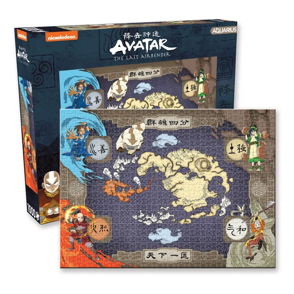 Avatar: The Last Airbender Puzzle Mapa (1000 elementów) zdjęcie produktu