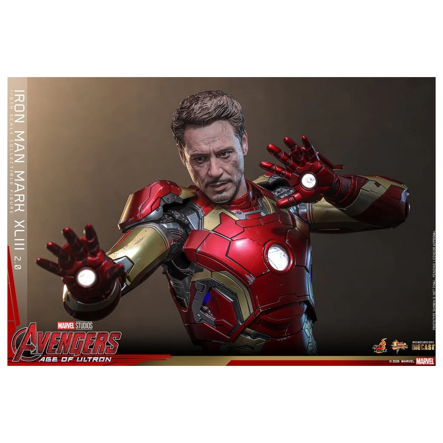 Avengers: Age of Ultron Movie Masterpiece Diecast Figurka Akcji 1/6 Iron Man Mark XLIII (2.0) 32 cm zdjęcie produktu