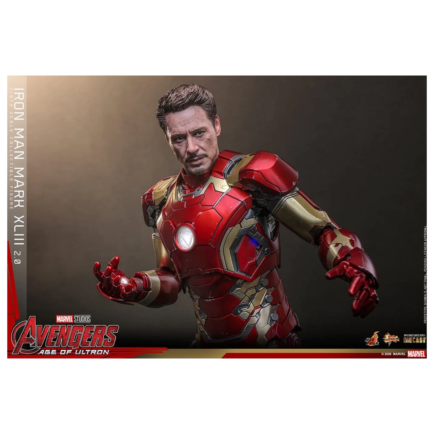 Avengers: Age of Ultron Movie Masterpiece Diecast Figurka Akcji 1/6 Iron Man Mark XLIII (2.0) 32 cm zdjęcie produktu
