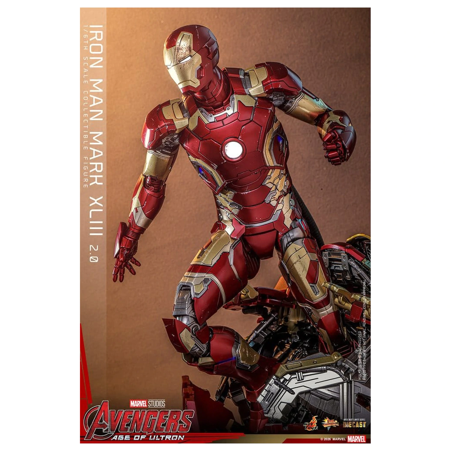 Avengers: Age of Ultron Movie Masterpiece Diecast Figurka Akcji 1/6 Iron Man Mark XLIII (2.0) 32 cm zdjęcie produktu