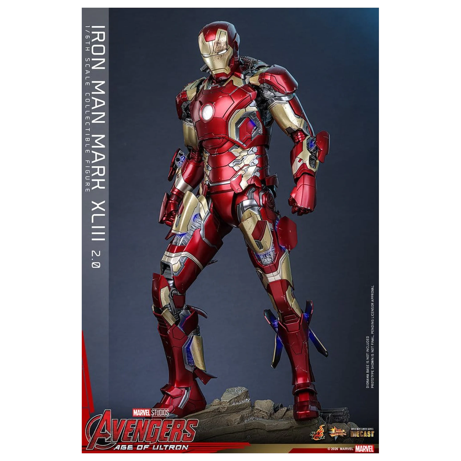 Avengers: Age of Ultron Movie Masterpiece Diecast Figurka Akcji 1/6 Iron Man Mark XLIII (2.0) 32 cm zdjęcie produktu