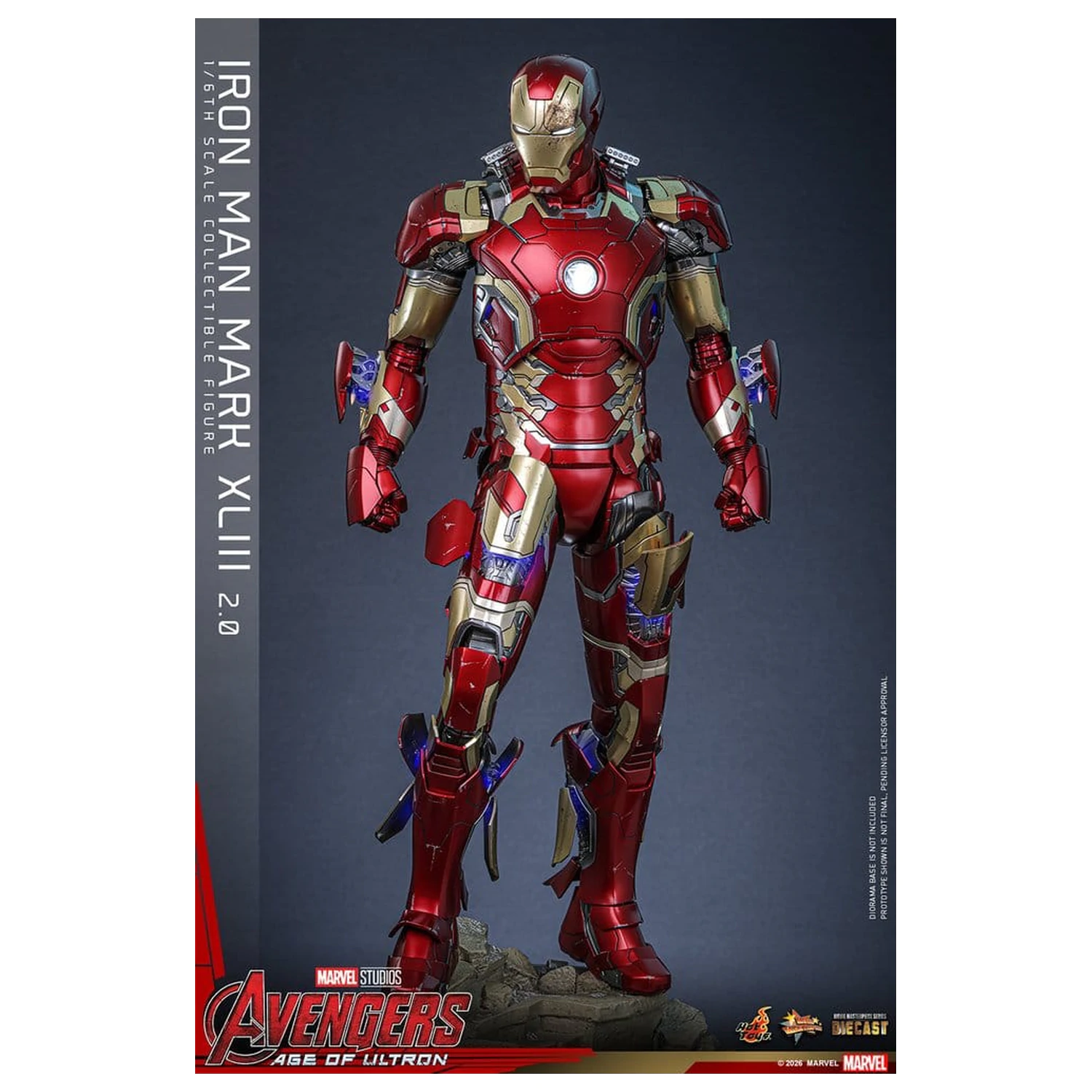Avengers: Age of Ultron Movie Masterpiece Diecast Figurka Akcji 1/6 Iron Man Mark XLIII (2.0) 32 cm zdjęcie produktu