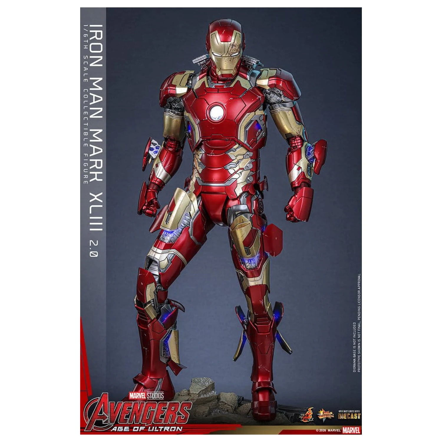 Avengers: Age of Ultron Movie Masterpiece Diecast Figurka Akcji 1/6 Iron Man Mark XLIII (2.0) 32 cm zdjęcie produktu