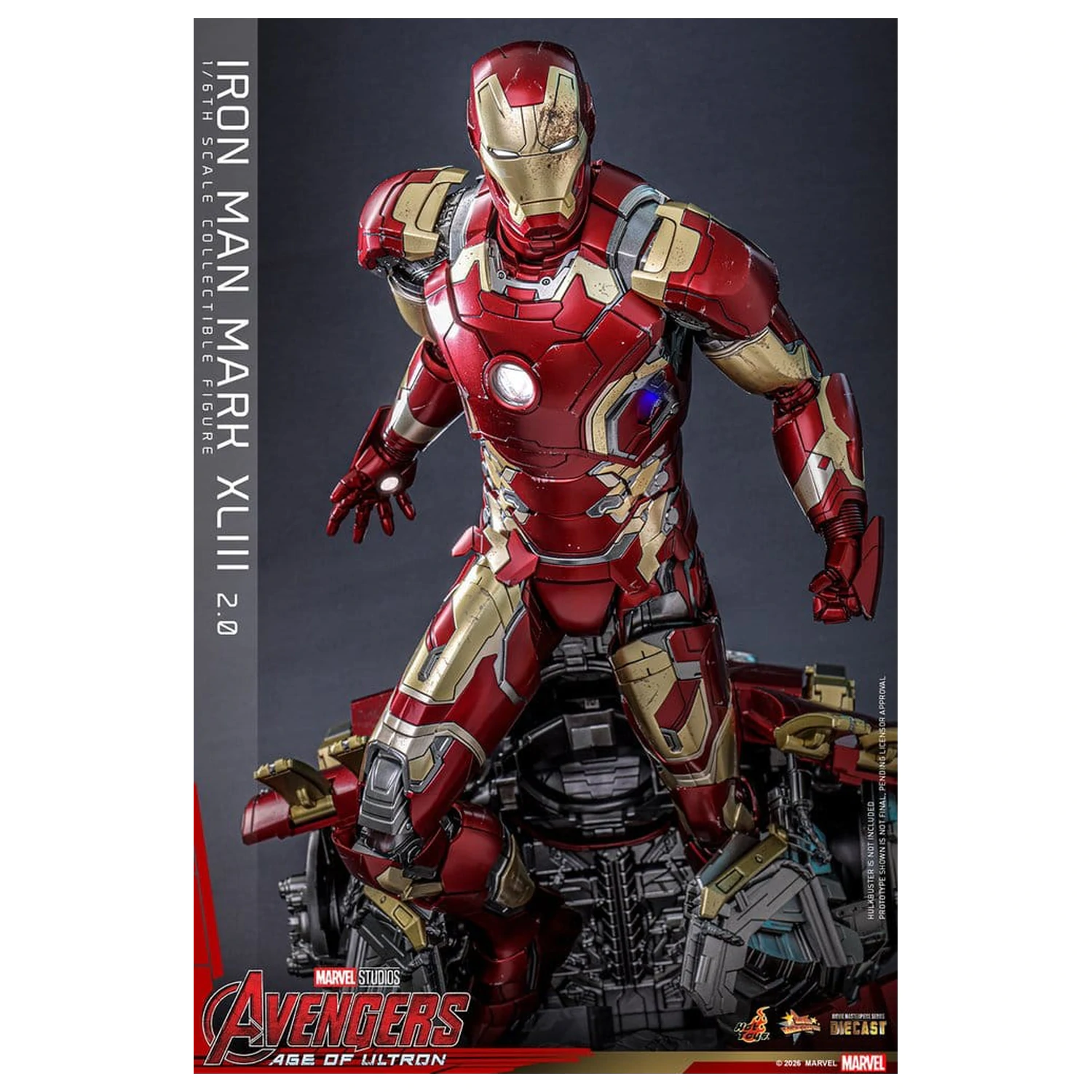 Avengers: Age of Ultron Movie Masterpiece Diecast Figurka Akcji 1/6 Iron Man Mark XLIII (2.0) 32 cm zdjęcie produktu