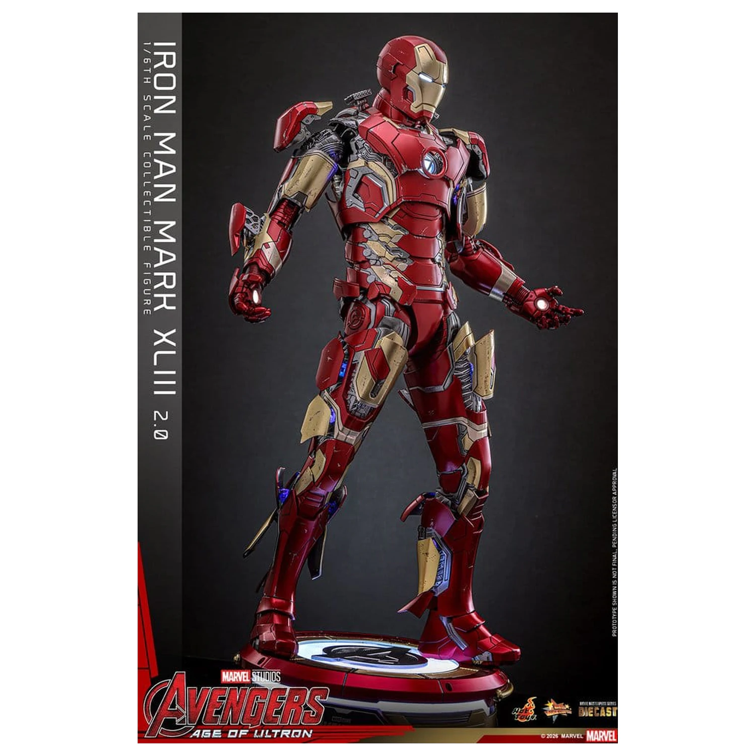 Avengers: Age of Ultron Movie Masterpiece Diecast Figurka Akcji 1/6 Iron Man Mark XLIII (2.0) 32 cm zdjęcie produktu