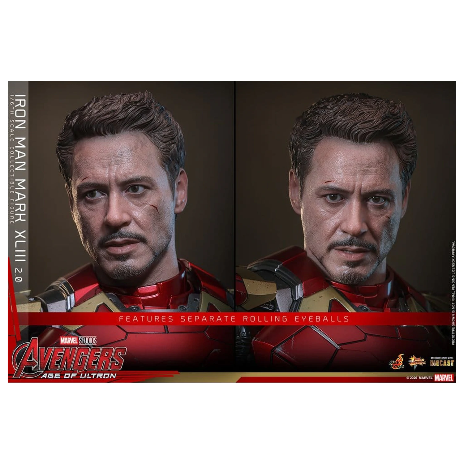 Avengers: Age of Ultron Movie Masterpiece Diecast Figurka Akcji 1/6 Iron Man Mark XLIII (2.0) 32 cm zdjęcie produktu