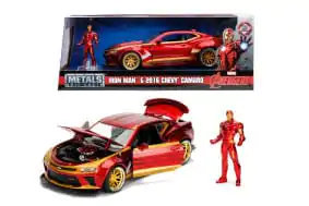 Avengers Diecast Model 1/24 2016 Chevy Camaro SS Iron Man zdjęcie produktu
