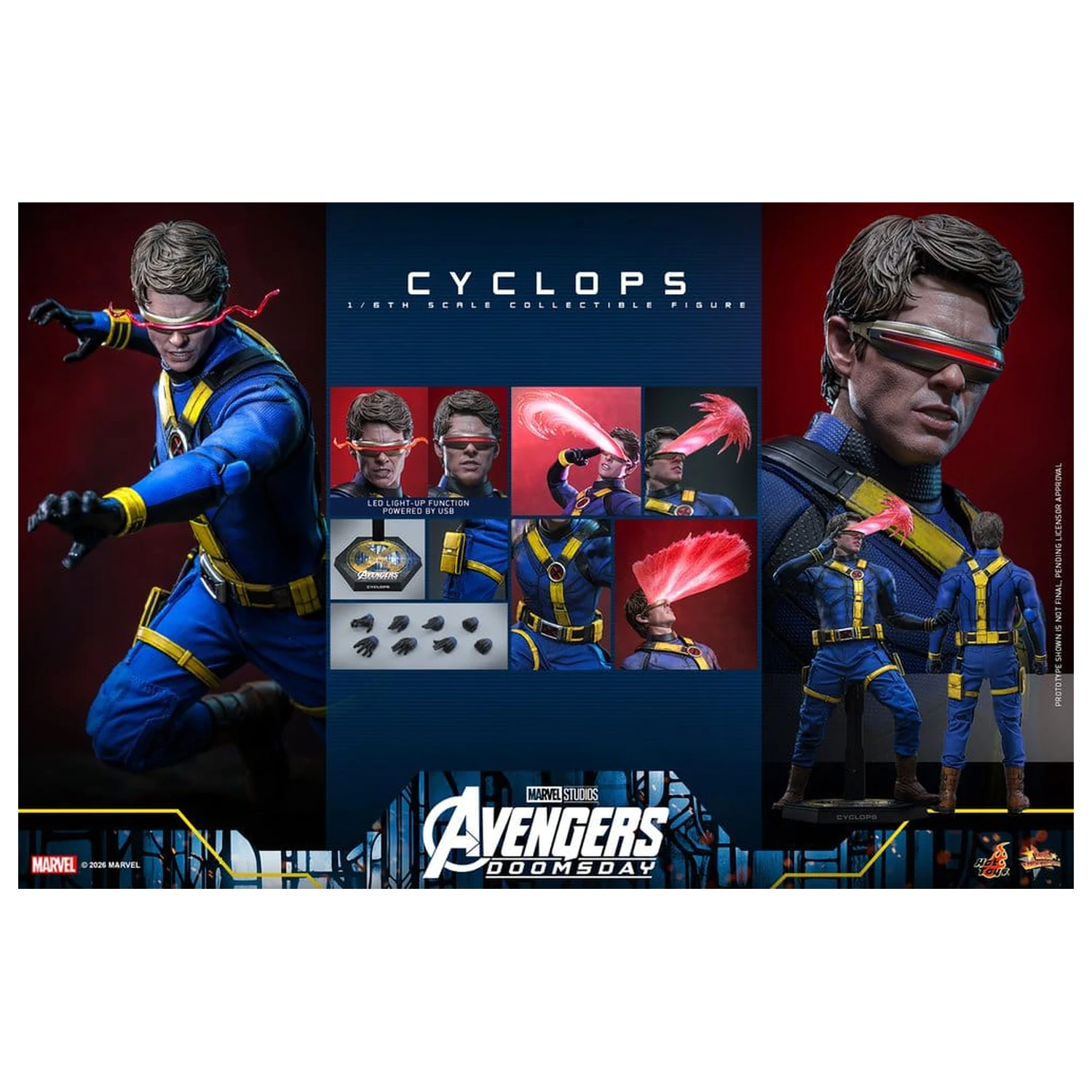 Avengers: Doomsday Movie Masterpiece figurka akcji 1/6 Cyclops 30 cm zdjęcie produktu