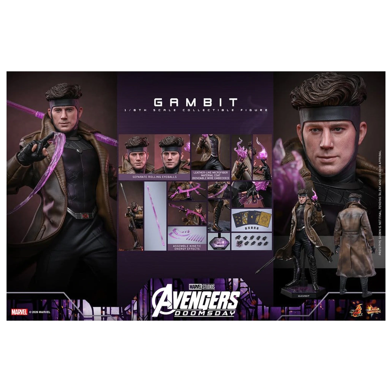 Avengers: Doomsday Movie Masterpiece figurka akcji 1/6 Gambit 31 cm zdjęcie produktu