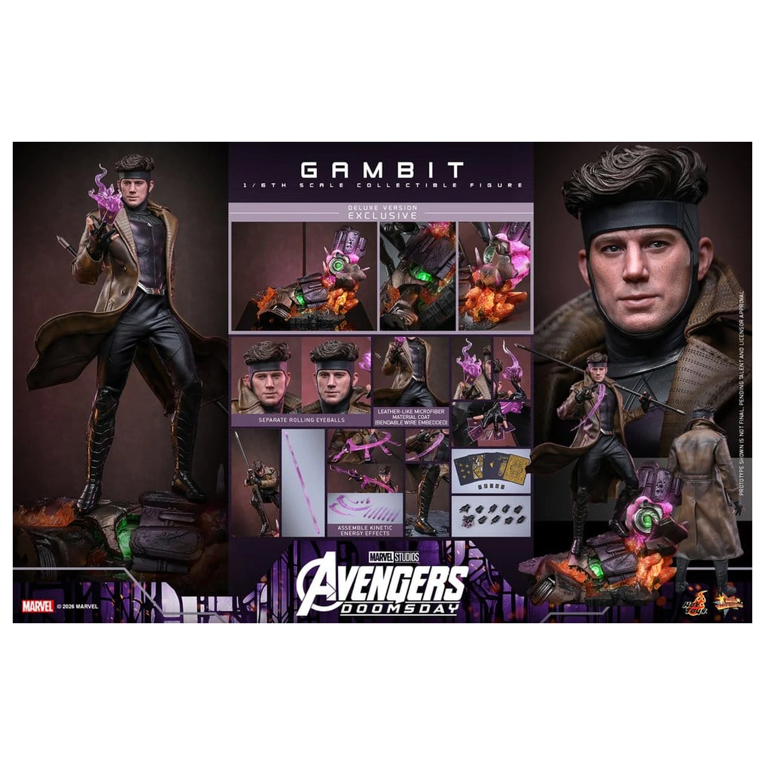 Avengers: Doomsday Movie Masterpiece figurka akcji 1/6 Gambit (Deluxe Version) 31 cm zdjęcie produktu