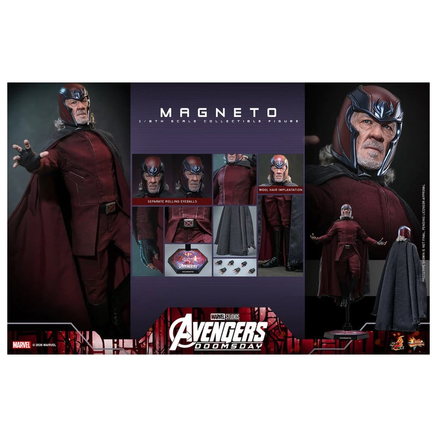 Avengers: Doomsday Movie Masterpiece figurka akcji 1/6 Magneto 30 cm zdjęcie produktu