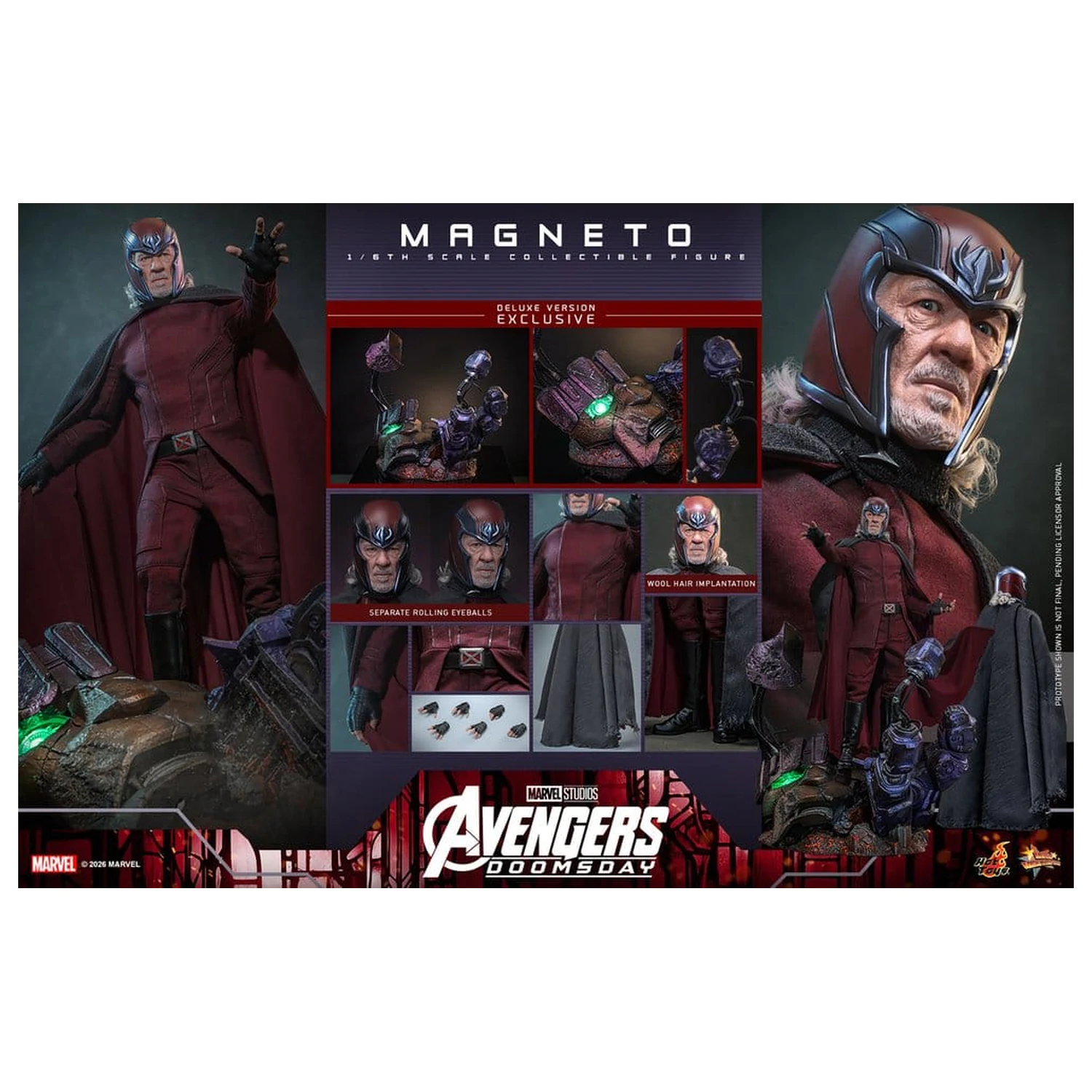 Avengers: Doomsday Movie Masterpiece figurka akcji 1/6 Magneto (wersja Deluxe) 30 cm zdjęcie produktu