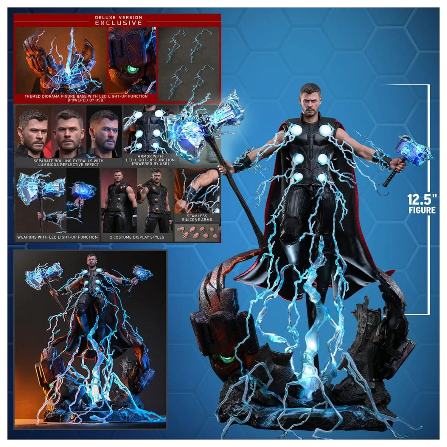 Avengers: Doomsday Movie Masterpiece figurka akcji 1/6 Thor (Deluxe Version) 32 cm zdjęcie produktu