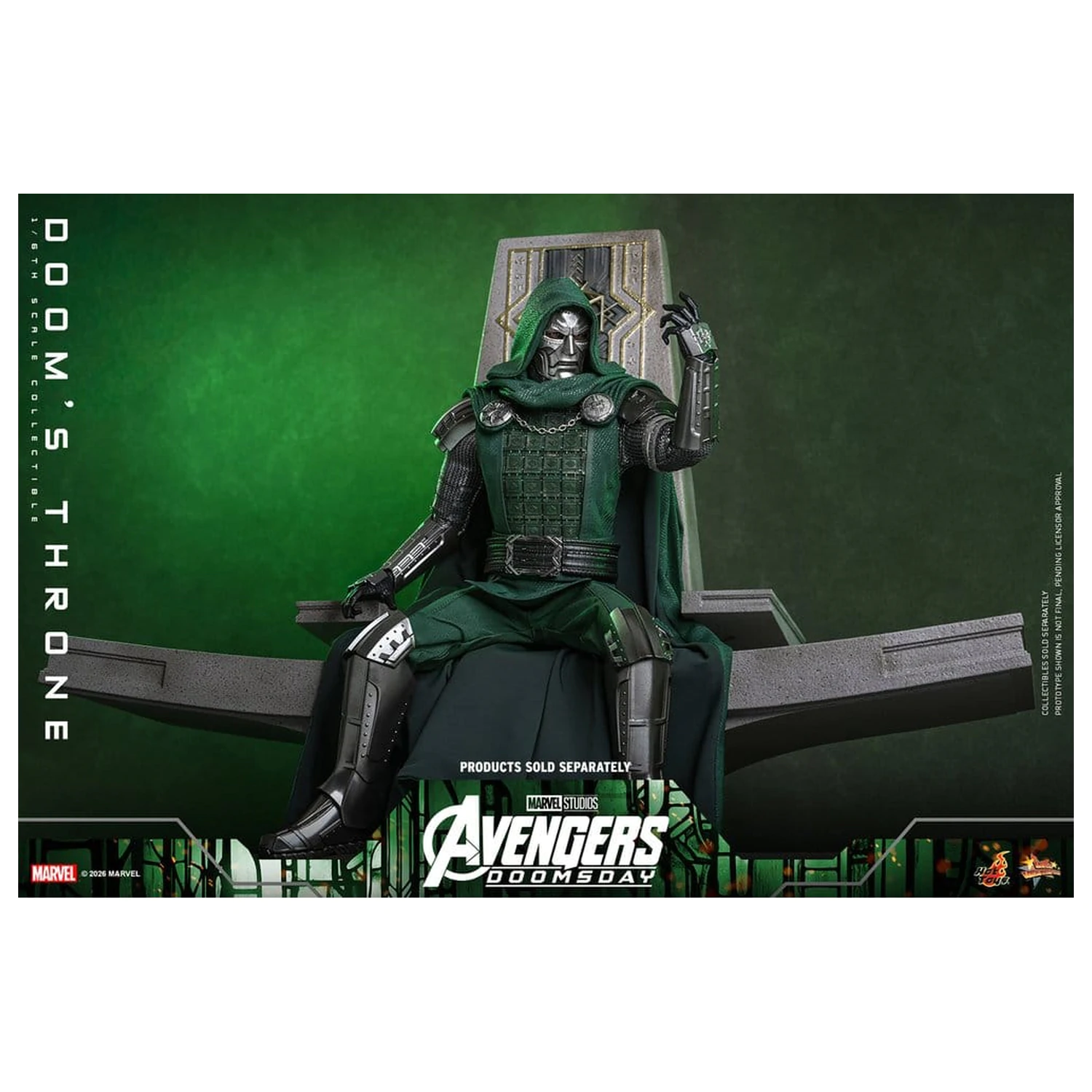 Avengers: Doomsday Movie Masterpiece figurka akcji Akcesorium 1/6 Doom's Throne 33 cm zdjęcie produktu