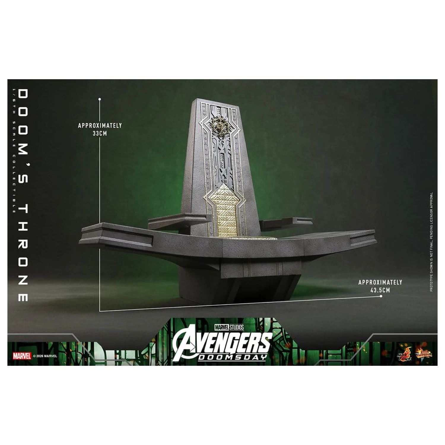 Avengers: Doomsday Movie Masterpiece figurka akcji Akcesorium 1/6 Doom's Throne 33 cm zdjęcie produktu